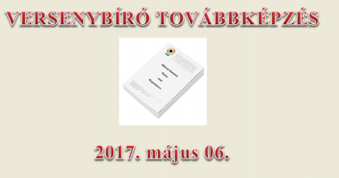 Versenybíró továbbképzés